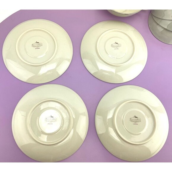 Vintage 50s cups and saucers set, Encore Franciscan fine china, tea for 2 - Picture 9 of 10